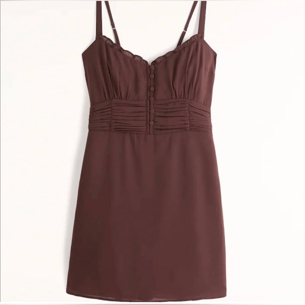 Abercrombie and Fitch brown slip dress